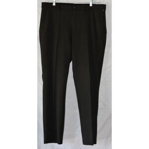 Greg Norman Mens Stretch Polyester Black Performance Golf Dress Pants Size 36/30